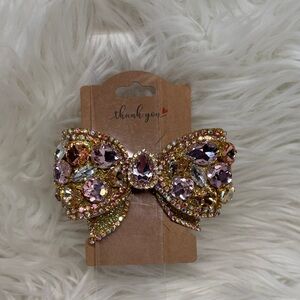 Hand Crafted Multicolor Gemstone Hair Clip